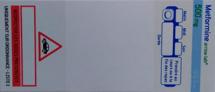 Metformine Arrow Lab 500mg²